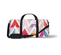 Aotmany Bolsa deportiva para gimnasio, yoga, baile, fin de semana, viaje, palmera tropical, bolsa de hombro para mujeres y hombres, Fondo triangular de hoja de palma, Talla única
