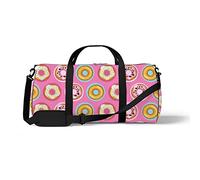 Aotmany Bolsa deportiva para gimnasio, yoga, baile, fin de semana, viaje, palmera tropical, bolsa de hombro para mujeres y hombres, Bonitos elementos de dona, Talla única