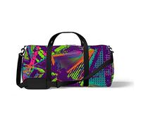 Aotmany Bolsa deportiva para gimnasio, yoga, baile, fin de semana, viaje, palmera tropical, bolsa de hombro para mujeres y hombres, Patrón de color abstracto, Talla única
