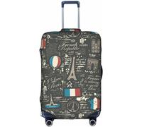 Aotmany Boston Terrier Blowing a Bubble - Funda para equipaje de viaje de 18 a 32 pulgadas, protector elástico para maleta con cremallera oculta para maleta con ruedas, accesorios de viaje, Retro
