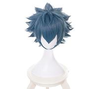 Aotu World Ray Mix Grey Blue Short Man Peluca Cosplay Anime Estilo Pelo sintético Disfraz de Halloween Juego Jugar Pelucas KUQX1938 A