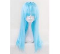 Aotu World Sky Blue Cosplay peluca larga con flequilloAnlijie/lemon Cabello sintético recto Pelucas de fiesta de disfraces de Halloween para mujeres KUMZ3713 B