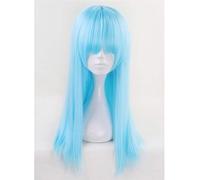 Aotu World Sky Blue Cosplay peluca larga con flequilloAnlijie/lemon Cabello sintético recto Pelucas de fiesta de disfraces de Halloween para mujeres KUMZ3713 B