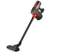 Aoun Aspiradora silenciosa con cable, ligera, 18000 Pa, potente succión vertical con filtro HEPA, limpiadores domésticos de 600 W para pelo de mascotas, madera dura, alfombra, color negro