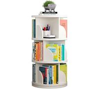 Aouoeeo Estantería giratoria de 360 Grados, estantería Creativa giratoria, estantería Blanca para Libros, 2, 3, 4 y 5 Cubos de Almacenamiento en Forma de U