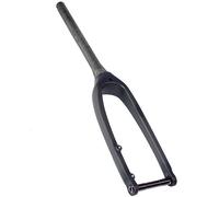 Aouoeeo Horquilla Delantera cónica BMX de Fibra de Carbono, 1-1/8", Freno de Disco/c, Ultraligera, Eje pasante de 15 x 100 mm, para Bicicleta de montaña, Horquillas rígidas de 16/20"
