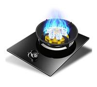 Aouoeeo Placa de Gas, Encimera de Gas, Cocina de Gas con Quemador Cocina de Gas con Quemador Placa de cocción empotrada Cocina de sobremesa Propano Natural Perilla de aleación de Zinc