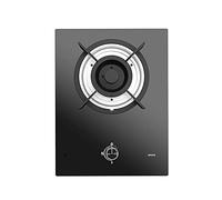 Aouoeeo Placa de Gas, Encimera de Gas, Cocina de Gas de 4 quemadores, empotrada, de 2 kW, con Quemador Wok, encimera de Vidrio Templado Negro y FFD.