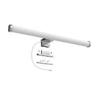 Aourow Lámpara de Espejo LED 40cm 10W 1200lm,Luz de Espejo de Baño Neutra Blanca Súper Brillante 4000K,Impermeable IP44,Aplique de Espejo de Baño No Estroboscópico 230V,Clase II(Sin Interruptor)