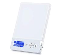 Aourow Lámpara de Luz Diurna LED 10000 Lux,Blanca Fría,Lámparas de Luz Diurna con Brillo Ajustables con Temporizador y Pantalla,Color Doble Azul y Blanco,Aumento de Energía Lámpara de Escritorio
