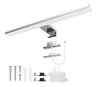 Aourow Lampara Espejo Baño 10W,40CM 820LM Aplique Luz Espejo Baño,Blanco frío 6500K Luces de LED Espelho Resistente al Agua para baño y Armario con Espejo CLASE II