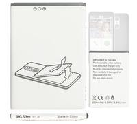 Aousavo AK-S3m (V1.0) batería de repuesto AK-S3m compatible con Emporia Smart 3 mini, Smart 4 Smartphone, S4 Smartphone, Emporia Supereasy SE, Supereasy SE, teléfono móvil para personas mayores (alta