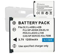 Aousavo EN-EL10 NP-45 batería de Repuesto Compatible con SteelSeries Arctis Nova Pro,Fujifilm FinePix J10, J12, J15fd, J20, J27, J28, J29, J30, J32, J37, J38, J40, J100, J110w, J122 0 J15 0W,