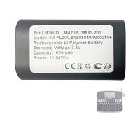 Aousavo S0895840,W002856,3M PL200 - Batería de repuesto compatible con DYMO LabelManager 360D, 420P, Rhino 4200, 5200, LM360D, LM420P, impresora 3M PL200