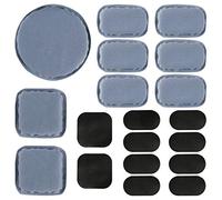 Aoutacc Universal Airsoft Casco Pads, 19pcs / Set Casco Kits de Relleno de Espuma de Repuesto Set Accesorios Alfombrillas para Casco Fast/Mich/ACH/USMC/PASGT (Memory Foam, Gray)