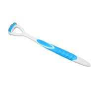 Aoutecen Raspador de Lengua, Cepillo de Lengua Ergonómico para Evitar Vómitos Eliminación de Mal Aliento Flexible para Uso Diario(Azul)