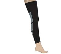 Aoutecen Soporte Elástico Antideslizante Largo para Pantorrillas Soporte para Deportes Al Aire Libre Portátil Ajuste Universal para Protección Deportiva para Correr, Caminar, Caminar(Negro, Metro)