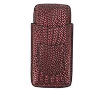 Aoveew Estuche para cigarros de Cuero con 3 Dedos Soporte para cigarros de Cuero portátil de Viaje de Primera Calidad para una Experiencia de Fumar Elegante (Púrpura)