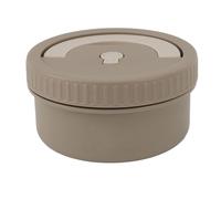 Aoveew Stainless Steel Thermal Bento Lunch Box 470ml Portable Insulated Lunch Container Sealed Circular Bento Box Health and Environmentally Friendly Food Container (Dark Brown)