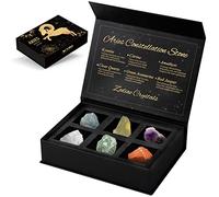 Aovila Aries Regalos de Cumpleaños para Mujer Piedras del Zodíaco Piedras de Nacimiento Regalos Cumpleaños Aniversario de Horóscopo Astrología Zodíaco para Esposa Madre