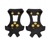 AOWINHIT 10 Clavos Crampones Antideslizantes para Nieve y Hielo Cubierta de Zapatos de Escalada con Excelente Agarre para Actividades de Invierno Goma y Acero 1 Par (S)