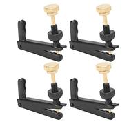 AOWINHIT 4 Uds Afinadores Finos de Violín 3/4 4/4 Piezas de Violonchelo Herramienta de Cuerda Accesorios de Instrumentos de Repuesto para Músico de Cuerda (Negro)