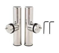 AOWINHIT Abrazadera de Acero Inoxidable Estilo Torneo en Soporte para Caña de Pescar para Barcos para Configuraciones Versátiles de Barcos, Accesorios Versátiles (Diámetro del riel aplicable.28-32