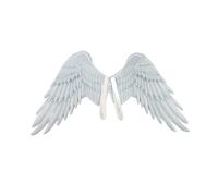 AOWINHIT Accesorio de Disfraz de Ala para Niños Accesorio de Tela Suave para Halloween y Festivales Disponible en Blanco o Negro 33x54x68cm (Alas de ángel infantil blancas DS18002A)