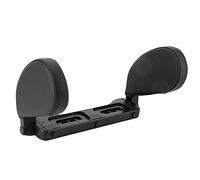 AOWINHIT Almohada Universal para Reposacabezas de Coche, Cojín de Cuero para un Cómodo Accesorio para Dormir, Ajustable para Adultos y Niños (Negra)