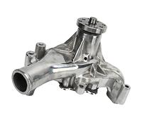 AOWINHIT Bomba de Agua Larga de Aluminio, de Refrigeración de Alta ompatible con Motores SB 283 327 350 383 400 V8, Ideal para Mejorar el Rendimiento del Motor (Pulida)