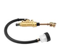 AOWINHIT Bomba de Freno de Pie Trasero de Motocicleta Cilindro Maestro Hidráulico para CR125 CR250 CBR600 VTR1000, Calidad, Diseño Flexible, para Entusiastas de las Motocicletas (Oro)