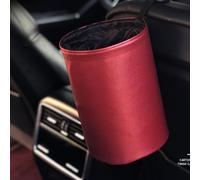 AOWINHIT Bote de Basura para Automóvil Emergente, Diseño Plegable, Bolsa de Basura para Automóvil Colgante de Cuero Impermeable para Vehículos Limpios y Ordenados, Ideal para Automóviles y Camiones