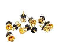 AOWINHIT Botones de Llave de Correa de Guitarra de 10pcs Metal de Metal de Metal Eléctrico Ukulele Ukulele End Pins Tornillo, Pins Guitar End Torny Electric Bass Ukulele (Oro)