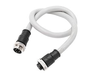 AOWINHIT Cable Troncal de 0,5 M, Resistente Al Agua, Rosca de 7/8 Pulgadas, Conector Macho a Hembra de 5 Pines para Aplicaciones Marinas del NMEA 2000
