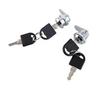 AOWINHIT Cerradura de Leva Cilíndrica Anticorrosión, 2 Piezas, Hardware Seguro con 4 Llaves para Caja de Herramientas, Protección de Cajón, Aleación de Zinc para Almacenamiento en el Hogar