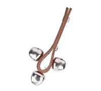 AOWINHIT Coctelera de 3 Campanas para Niños, Instrumentos Musicales Educativos de Percusión, Cuero Marrón, Tamaño 5,7 X 2,8 X 0,3 Pulgadas