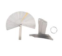 AOWINHIT Conjunto de Calibre de Radio de Guitarra 9pcs Cuchillas de Acero Inoxidable Acción de Acción de la Regla de la Regla Luthier Luthier, Herramientas de Guitarra Luthier, Juego de