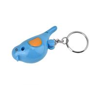 AOWINHIT Control de Voz Inteligente de la Tecla de Silbato LED de Pájaros, Llavero con Batería para una Llave Fácil de Recuperación Azul (Azul)