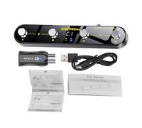 AOWINHIT Controlador de Pie MIDI Inalámbrico 5.3 BLE MIDI de Grado Profesional con Pantalla Digital 5 Modos 25 Horas de Duración de la Batería Interruptor de Metal Recargable por USB