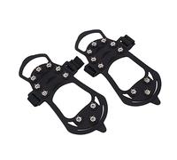 AOWINHIT Crampones de 10 Dientes, Cubierta para Zapatos, Pinza Duradera a Prueba de Herrumbre para Senderismo en Invierno y Pesca en Hielo, Juego de 2 uds. (SG)
