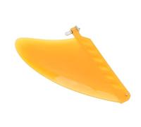 AOWINHIT Diseño Elegante del Control Mejorado de la Aleta de la Tabla Hawaiana de TPU 4.6in para el Reemplazo del Surf de Longboard (Amarilla)