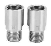 AOWINHIT Extensores de Pedales de Bicicleta de 20 Mm, Acero Al Cromo Molibdeno Plateado, Duraderos, Protege la Manivela para Bicicletas de Montaña y de Carretera, 2 Unidades