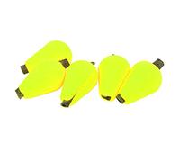 AOWINHIT Flotador de Espuma con Forma de Gota de Agua, 5 uds., Indicador de Huelga de Alta Flotabilidad para Accesorios de Aparejos de Pesca con Mosca, Naranja/Amarillo Fluorescente, 2cm de Longitud