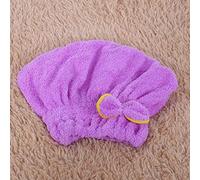 AOWINHIT Gorro de Microfibra para Secar el Cabello, Forro de Ultraabsorbente, Secado Rápido para Cabello Largo, 22,5 Cm, Rojo Sandía (Púrpura)