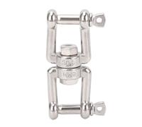 AOWINHIT Grillete Giratorio de Doble Extremo de Acero Inoxidable Conector de Anillo en Forma de 8 Dispositivo Marino Yate para Barcos, Equipo para Exteriores de Yates para Barcos, (8mm)