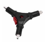AOWINHIT Herramienta de Compresión Pelacables con Conector F Multifunción 4 en 1 para Cable Coaxial RG59 RG6, Herramienta de Terminal de Cable Manual Eficiente para de Entretenimiento en el Hogar