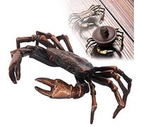 AOWINHIT Innovador Soporte para Tapa de Tetera, Exquisita Decoración en Forma de Cangrejo para Amantes de la Ceremonia del té, Aleación de Cobre Hecha a Mano, 10 X 7 Cm