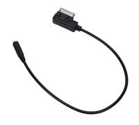 AOWINHIT Interfaz de Música AMI MMI a Adaptador de Cable Hembra de 3,5 Mm para GT Flying Spur Bentayga - Señales de Sonido Nítidas - Entretenimiento Mejorado en el Automóvil - ABS Negro