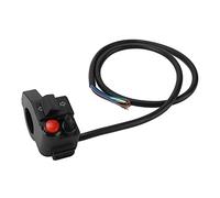 AOWINHIT Interruptor de Manillar de Motocicleta Izquierda de 22 Mm, Señal de Giro de Bocina Compacta 3 en 1 para Motocicletas, Vehículos Todo Terreno y Scooters