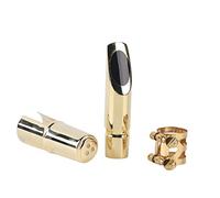 AOWINHIT Jazz Alto Saxofón de Boquilla de Metal Patches Pathes Cushions para Jugadores Novatos y Profesionales Golden y Professional Jazz Saxophone